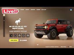 Fortnite FORD BRONCO RAPTOR *NEW* ITEM SHOP June 14! (Season 3 LIVE)