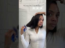 Bouncy blowout- no flat iron needed!