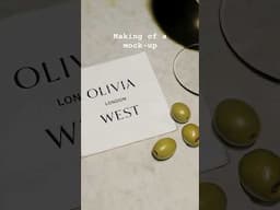 Design of the day: creating a quick cocktail napkin mockup! #branding #logomockup