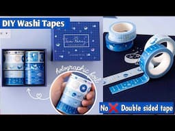 DIY Washi Tape without double sided tape😍 #craftersworld #shorts #youtubeshorts #diy #journal
