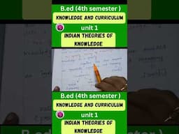 Indian theories of knowledge #knowledge of curriculum #starttostudy