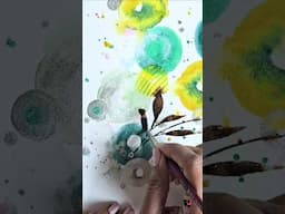 Maimeri Tuscany Watercolour Set & MAB metallics #swatchingwatercolour #painting #abstractart