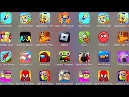 Save The Girl,SpongeBob Krusty,Save The Doge,Tung Tung Tung Sahur,Roblox,BARRY'S PRISON RUN,Among Us