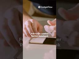 noble. note: Full-Grain Leather Pocket Notebook with MagSafe, Pen & Ruler for On-the-Go Ideas