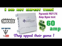 1000 watts  Pyramid Amp Dyno PB717X from Amazon better than expected!