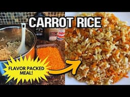 Carrot Rice Recipe 🥕 How to Make the BEST Flavorful Veggie Rice in 15 Minutes! Healthy & Delicious 😋
