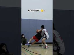 Flop or Foul? 🤔 #fyp #shorts #viral #trending #basketball #foul
