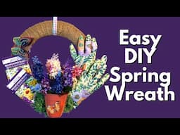 Easy DIY Spring Wreath | Dollar Tree Wreath | DIY Wreath