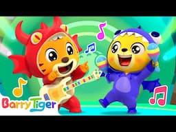 Happy Animal Dance Song![NEW]🐵🕺| Fun Kids Songs & Nursery Rhymes | BarryTiger