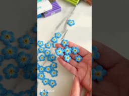 Серьги с незабудками