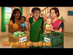 गोरी काली बहू की पहली बच्चा | Stories in Hindi | Moral Stories | Bedtime Stories | Hindi Kahaniya