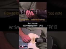 Part 2 (of 2) - How to build a lead off the root note in multiple neck positions. #guitarlesson