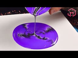 AMETHYST OCEAN - Acrylic Pouring and Fluid Art for Therapy at Home