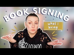 What I Bring to a Bookstore Signing // Everything You Need as an Author!