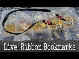 releasethecraftin is live! Let's Make Ribbon Bookmarks!