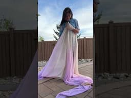 How I made Padme’s Naboo Lake Dress Attack of the Clones - Star Wars Cosplay #shorts