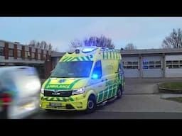falck NÆSTVED ST.NORD AMBULANCE (3774) i udrykning rettungswagen auf Einsatzfahrt 緊急走行 救急車