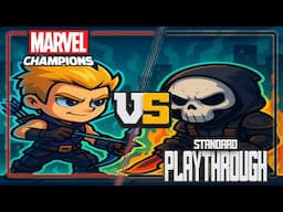 Hawkeye vs Standard Crossbones - Marvel Champions True Solo Playthrough