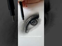 Eye study - charcoal drawing✍️