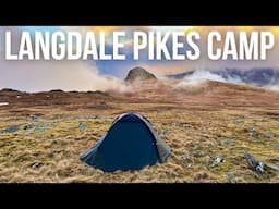 Solo Winter Wild Camping In The LANGDALE PIKES - Lake District