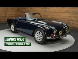 Triumph TR250 | Extensively restored | Overdrive | Triple Blue | 1968 -VIDEO- www.ERclassics.com