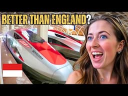 Our FIRST JAKARTA BULLET TRAIN Ride was CRAZY 🇮🇩 Is THIS Really INDONESIA?
