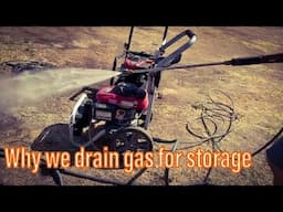 Honda GCV190 Pressure Washer - Saved Because I drained the Gas