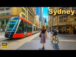 A Winter Walk Through Sydney Australia - From Town Hall to Hyde Park | 4K HDR