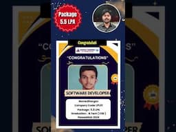 Full Stack Fresher Got 5.5 LPA | Success Story 234 | From Full Stack Training +91 8978345335