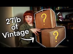 Opening TWO Boxes FULL Of Free Vintage Clothing Sent by a Viewer #mysterybox