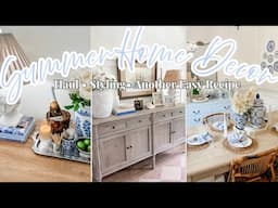 SUMMER DECOR | HAUL • STYLING • ANOTHER EASY RECIPE ☀️🦪🦀🐚🥥