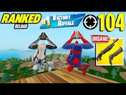 104 ELIMINATION Duo Squad "Ranked RELOAD” Gameplay Wins (Fortnite Chapter 6 PS4 Controller)