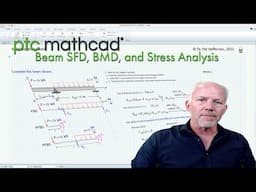 PTC Mathcad - Beam Analysis including SFD and BMD using direct method.