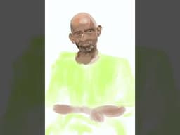 I painted Dr. Sebi for a book cover design