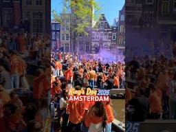 👑 KING’S DAY 2025 - AMSTERDAM, NETHERLANDS 🇳🇱 #shorts #speedup