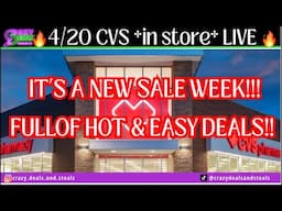 4/20 CVS *in store* LIVE!! NEW SALE AD! Super easy CVS Deals + All digital CVS deals! #cvshaul No