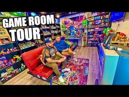 Basement TRANSFORMED into INSANE TOY/GAME ROOM! *Game Room Tour*