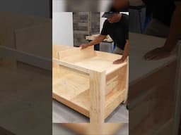 DIY Multi-Purpose Workbench (Deep storage) – Ep. 05 #Short  #woodwork #diyprojects