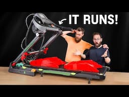 We turned a second hand TREADMILL into a working 3D PRINTER!! - w/ Ivan Miranda