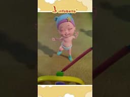 The Wheels on the Bus - Clean Up Song | Nursery Rhymes & Songs | Infobells #babyrhymes #bussongs