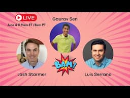 Live with Gaurav Sen and Josh Starmer!