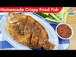 Homemade Crispy Fried Fish with Sesame Seeds
