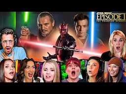 TOP "Darth Maul Vs Obi-Wan Kenobi" Reactions! Star Wars: I The Phantom Menace (1999) Movie Reaction