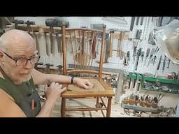 Cane Bottom Chair Rescue in the Secret Underground Laboratory Recovery and Salvage.