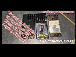 Unboxing Konektor charger Vivo Y17 & Konverter DC I/O Laptop Charger.