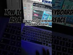 How to use your Keyboard as Audio interface on your Daw #shorts