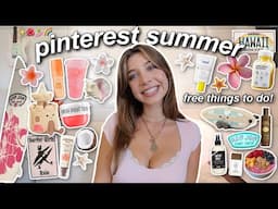 YOUR GUIDE TO AN AESTHETIC SUMMER 🥥 free things to do, that girl essentials, pinterest inspo 2025