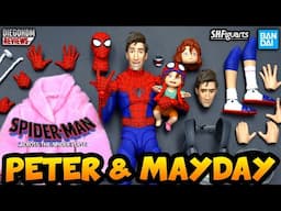 SPIDER-MAN Peter B Parker & MayDay Parker SH Figuarts Across The Spiderverse Unboxing e Review