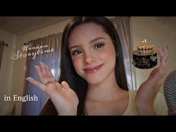 ASMR| Random Storytime 🤭🎈(+ camera brushing, tapping)