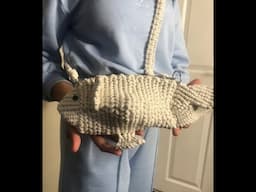 DIY Macrame Fish-Shaped Bag Tutorial | Step-by-Step Guide for Beginners!!